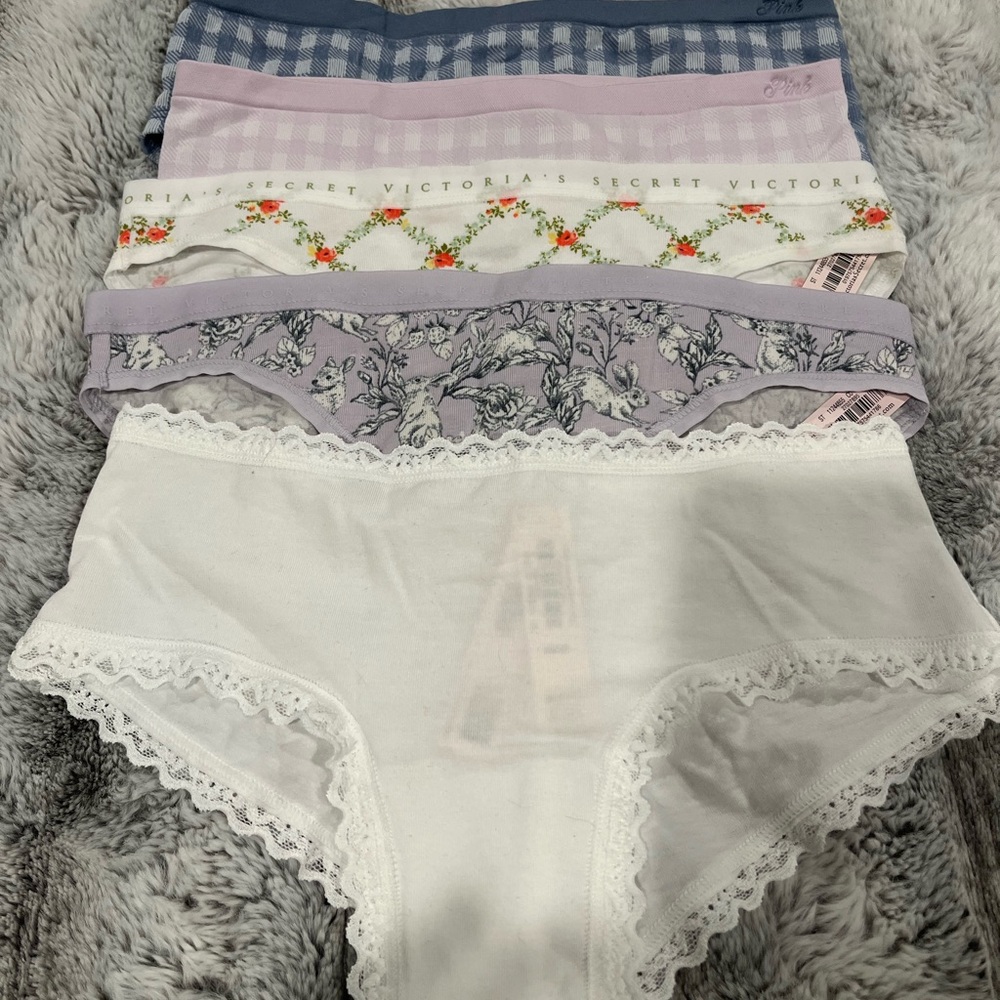 Victoria's Secret Panties Set - Blue, White, Purple